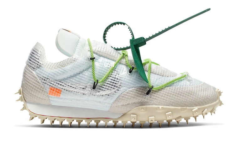 Off-White x Nike Waffle Racer SP Electric Green