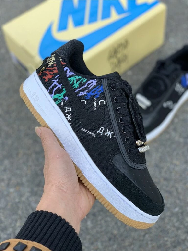 Travis Scott x Nike Air Force 1 Black Cactus Jack - new