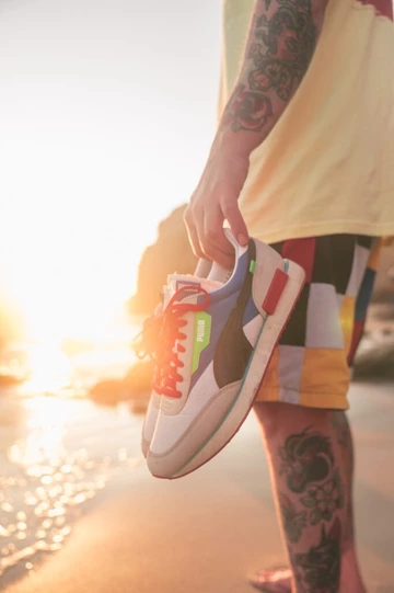 With the Puma Future Rider in Malibu