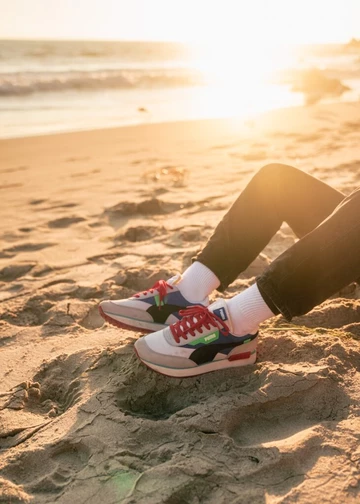 With the Puma Future Rider in Malibu