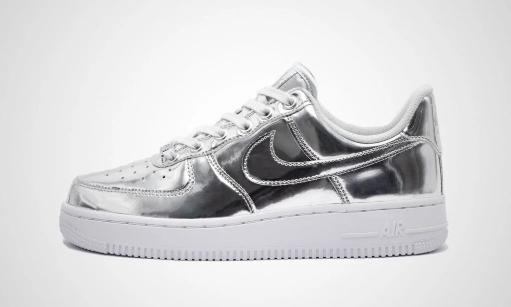 Nike WMNS Air Force 1 SP Metallic Silver CQ6566 001 Dead Stock