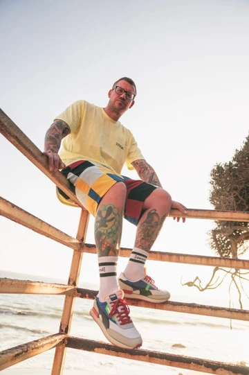 With the Puma Future Rider in Malibu