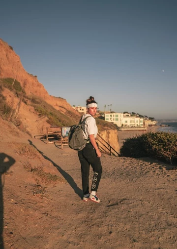 With the Puma Future Rider in Malibu