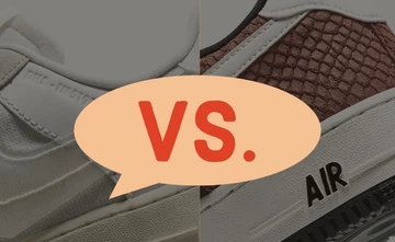 Nike Air Force 1 DNA vs Nike Air Force 1 Red Bark