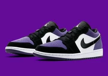 Nike Air Jordan 1 Low Court Purple Toe