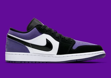 Nike Air Jordan 1 Low Court Purple Toe