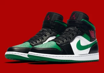 Nike Air Jordan 1 Mid Green Toe