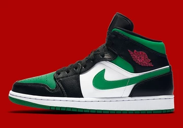 Nike Air Jordan 1 Mid Green Toe
