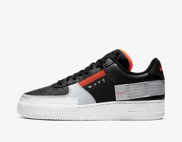 Nike Air Force 1 Low Type Black Hyper Crimson