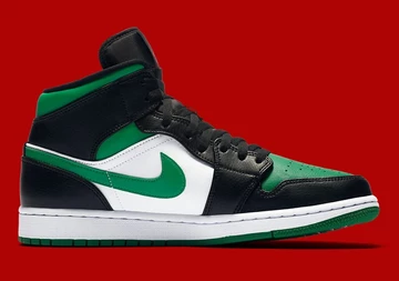 Nike Air Jordan 1 Mid Green Toe