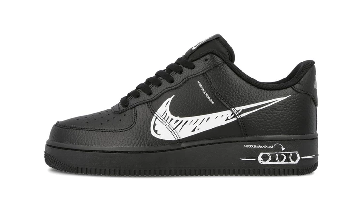 Nike Air Force 1 Utility Sketch Pack Black