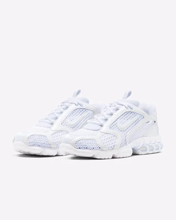 Nike Air Zoom Spiridon Cage 2 Triple White schräg