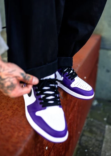 Nike Air Jordan 1 Court Purple - on feet