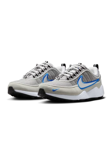 Nike Air Zoom Spiridon SP Metallic Silver Paar schräg seitlich