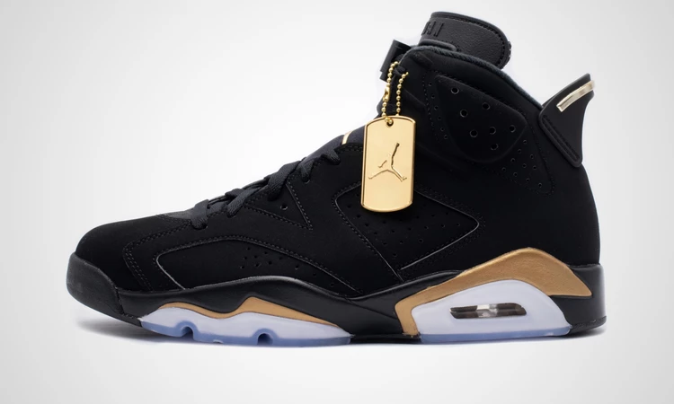 Black and gold jordan 6 on sale