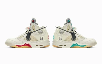 Off-White x Jordan 5 - both