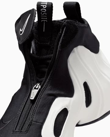 Nike Air Flightposite High Sail Black Upper Details