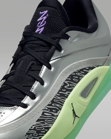 Air Jordan Zion 4 Damascus Steel Upper Details