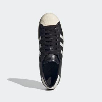 adidas Superstar Vintage Black Snakeskin Made in Germany von oben