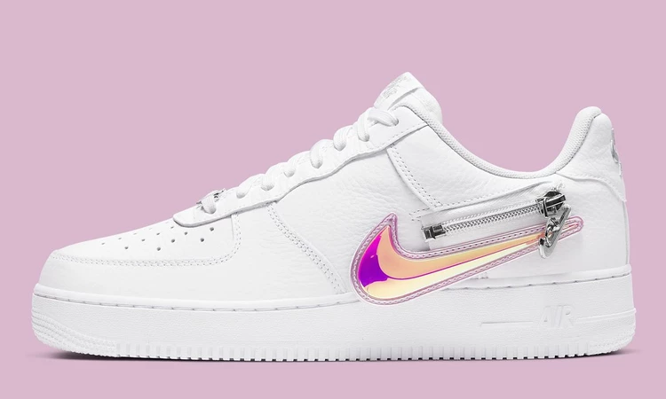 Nike Air Force 1 White Zip Swoosh