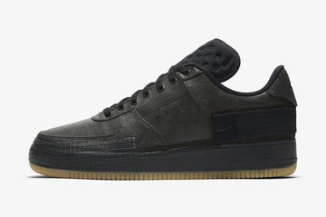 Nike Air Force 1 Low Type Black Gum