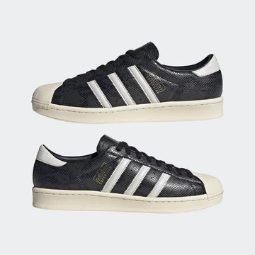 adidas Superstar Vintage Black Snakeskin Made in Germany Außenseite