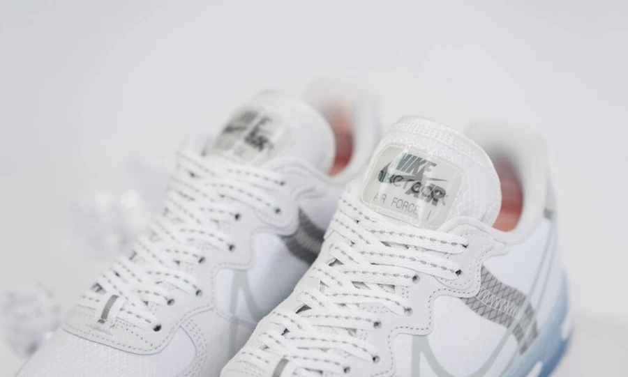 Nike Air Force React White Ice CQ8879-100 Dead Stock