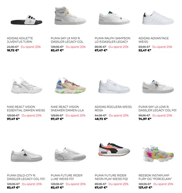 25% auf alle Sneaker bei TINT