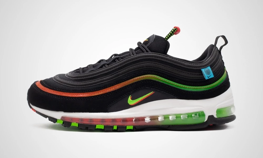 Air max 97 black white green online