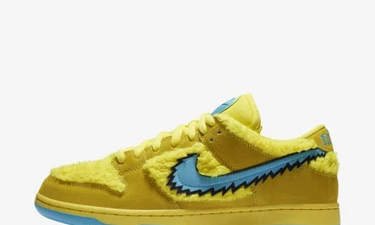 Grateful Dead x Nike SB Dunk Opti Yellow