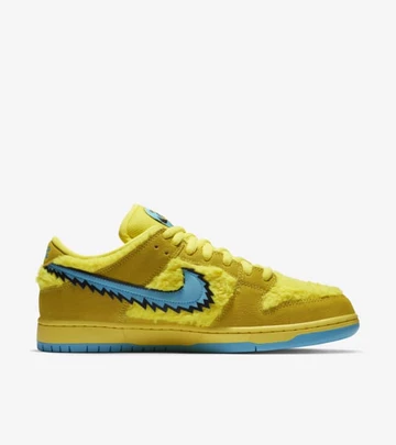 Grateful Dead x Nike SB Dunk Opti Yellow