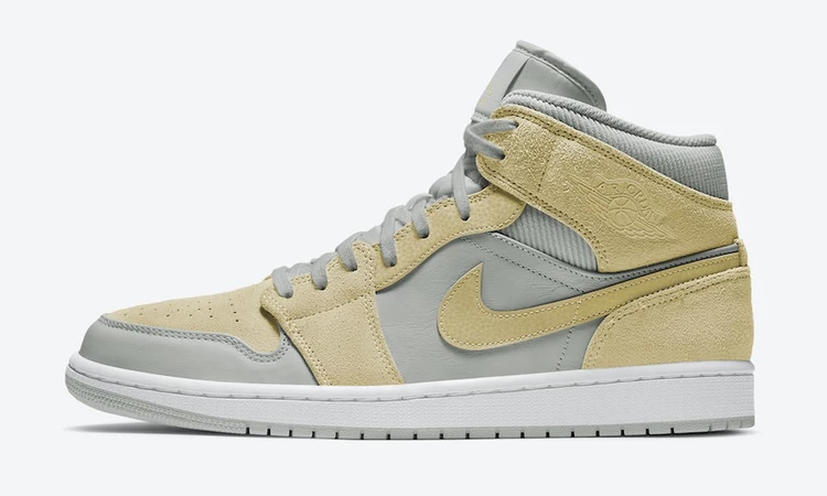 Nike Air Jordan 1 Mid Grey Gold