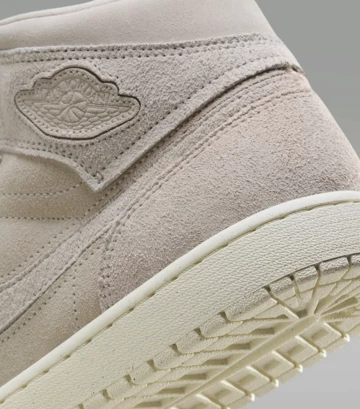 Jordan 1 Mid SE Craft Pale Ivory Detail Ferse