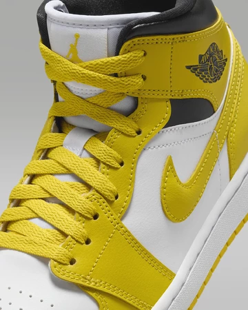 Jordan 1 Mid Vivid Sulfur Detailbild