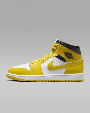 Jordan 1 Mid Vivid Sulfur Außenseite
