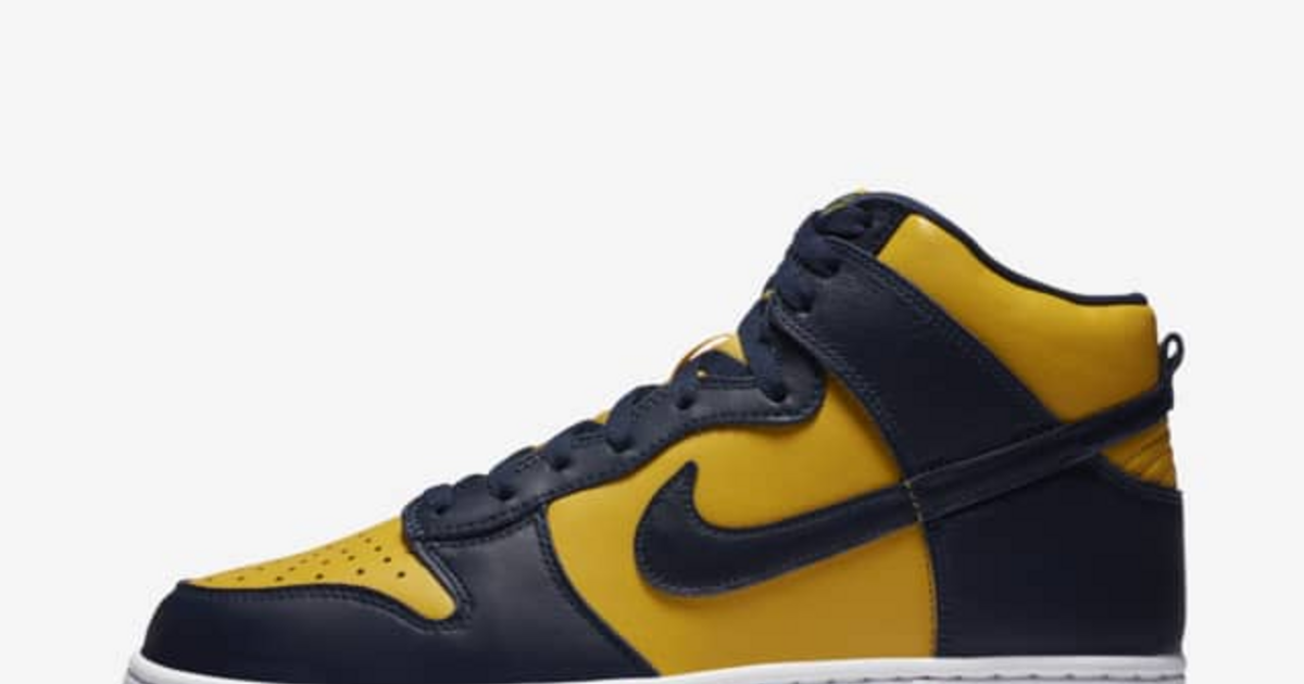 jordan dunk high michigan