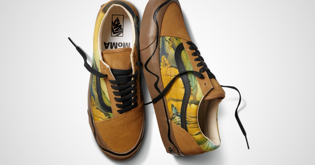 Vans x MoMA Salvador Dalí Old Skool Sneakers Surrealist Men’s 8 Dali Vans – Art By Young Kris main image 4