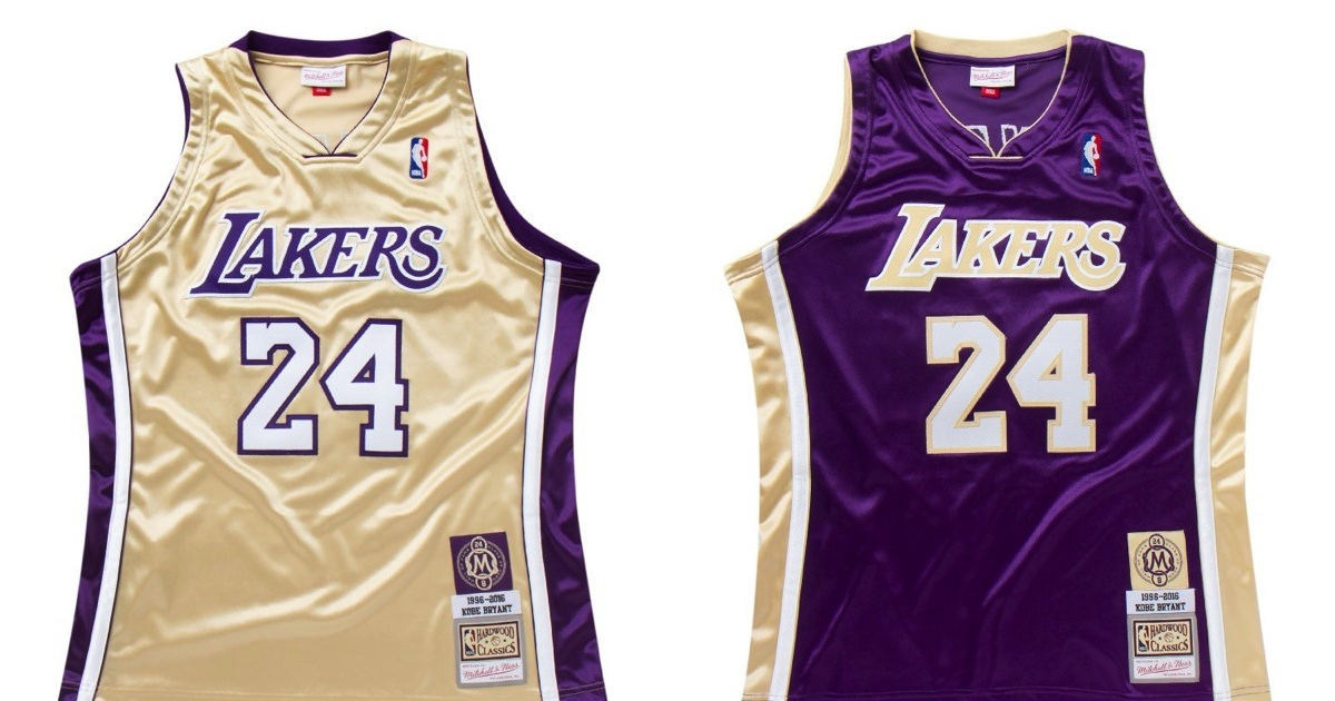 Kobe Bryant LA Lakers Jersey AJY4CP20021-LALGOLD96KBR Dead Stock