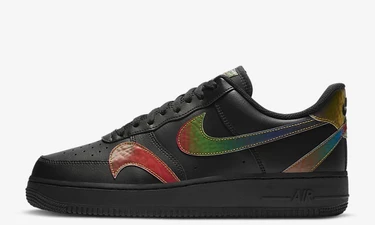Nike Air Force 1 Misplaced Swoosh Black