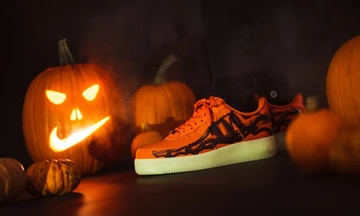 Nike Air Force 1 Orange Skeleton