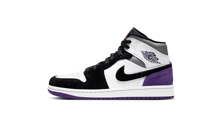 Jordan 1 Mid Purple Heel