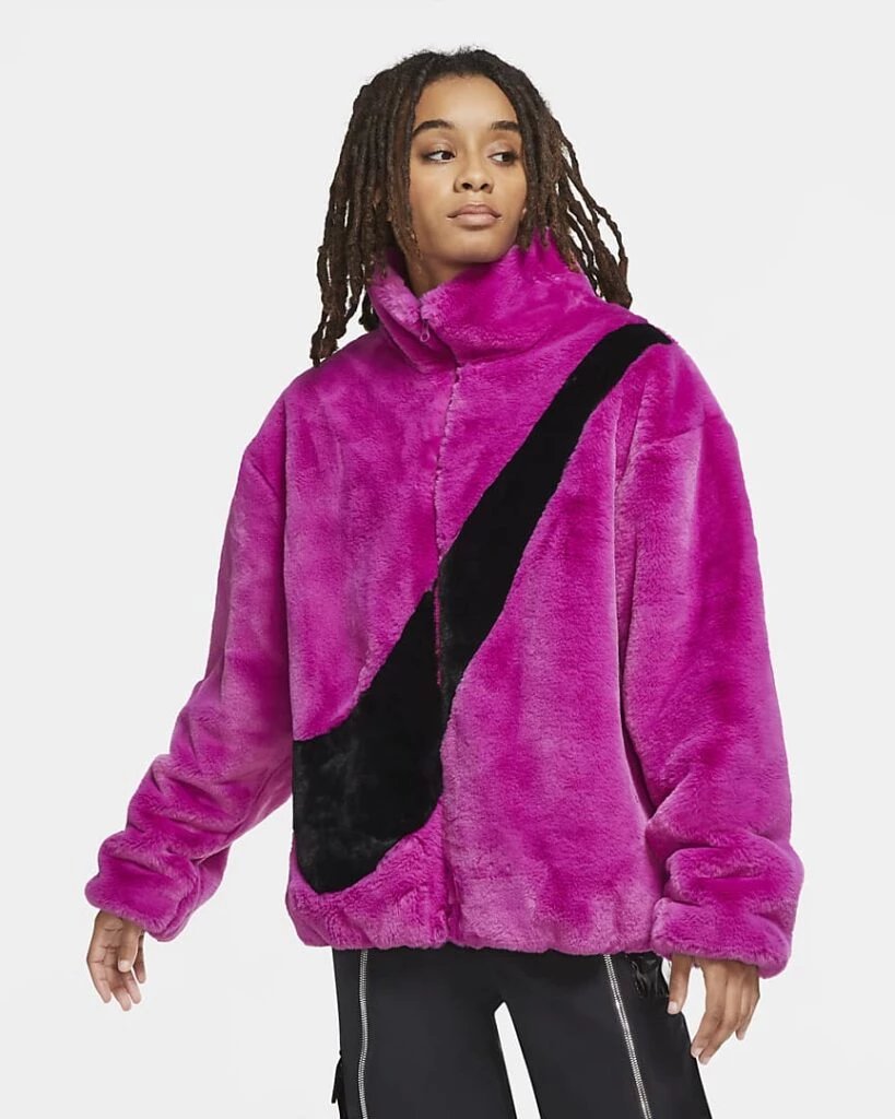 Nike Faux Fur Jacket CU6558-010 | Dead Stock