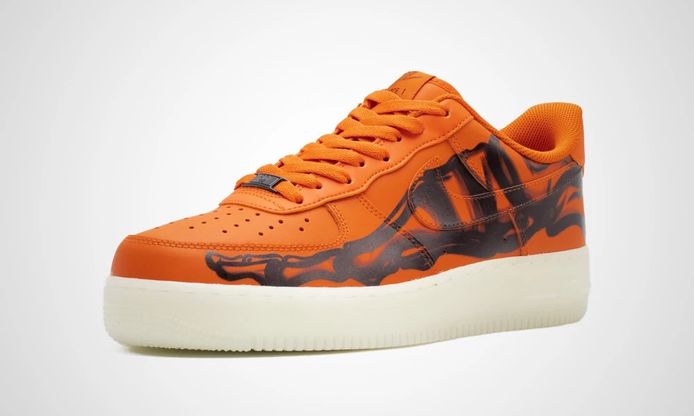 Nike Air Force 1 Orange Skeleton CU8067-800 | Dead Stock