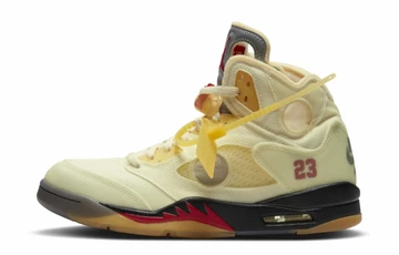 Off White x Nike Air Jordan 5 Sail