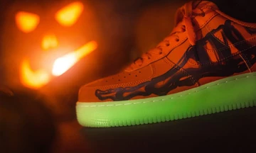 Nike Air Force 1 Orange Skeleton