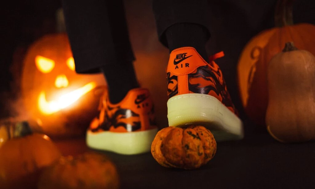 Orange Skeleton Air Force Low Skeleton Halloween Nike Air Force