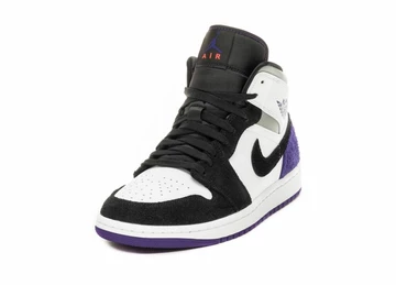 Nike Air Jordan 1 Mid Purple Heel