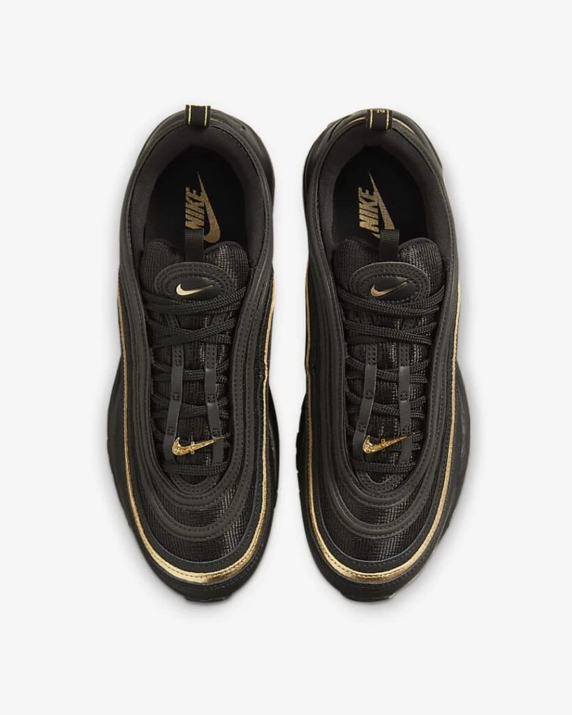 Nike Air Max 97 Black Metallic Gold DC2190 001 Dead Stock