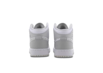 Nike Air Jordan 1 Mid White Camo Swoosh GS