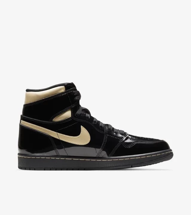 Jordan 1 Patent Black/Gold 555088-032 | Dead Stock